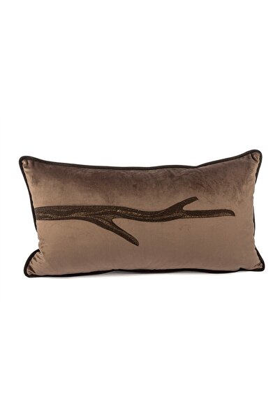 Mikasa Moor Isla Kahverengi Kadife tek dak 35x65 Kırlent