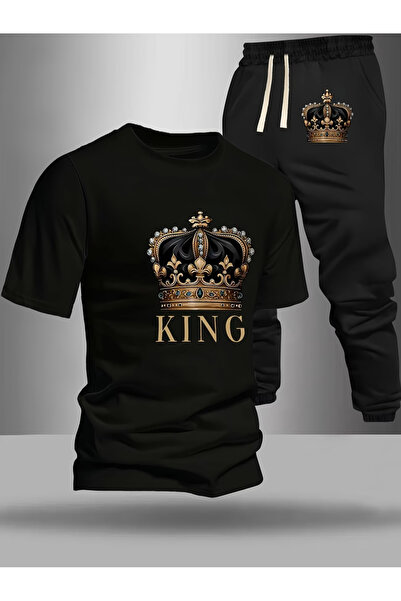 Flow touch King Printed Oversized Lower Upper Tracksuit Set