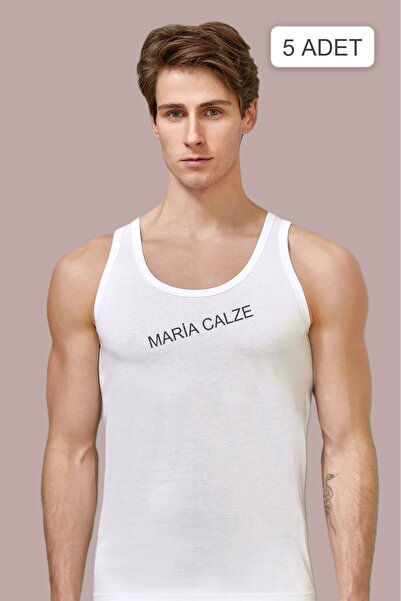 MARİA CALZE Men's 5'Li 100% Cotton Athlete Berrak/1020 Jersey Athlete