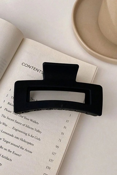 C&E Design Kadın Siyah Trend Büyük Mandal Toka