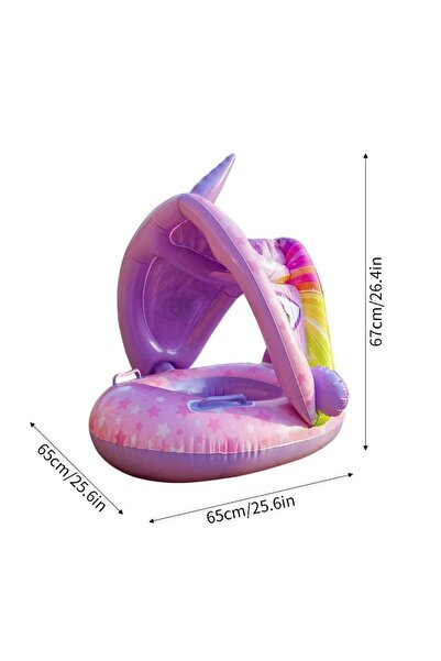 Heribom Gölgelikli Tenteli Çocuk Deniz Simiti Baby Float Bebek Deniz Simiti 0...