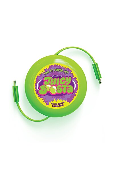 MUSTARD Juicy Boosta USB-C 100W Hızlı Şarj Kablosu - Yeşil