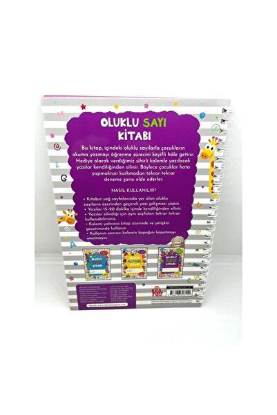 Parodi Yayınları Oluklu Sayı Kitabı / Uçan Sihirli Kalem ve Kalem Tutucu Hediyeli / 3+