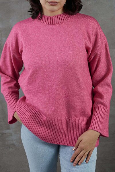 zenne Low sleeve Oversized knitwear sweater pink