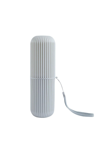 zola Travel toothbrush and toothpaste holder, plastic, 18.5 cm, grey