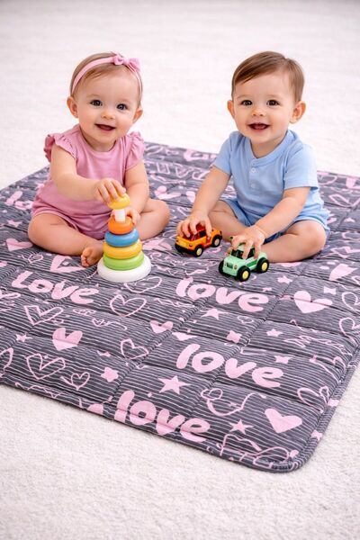 VALİOSA VALİDEZ Double-Sided Baby Child Play Blanket