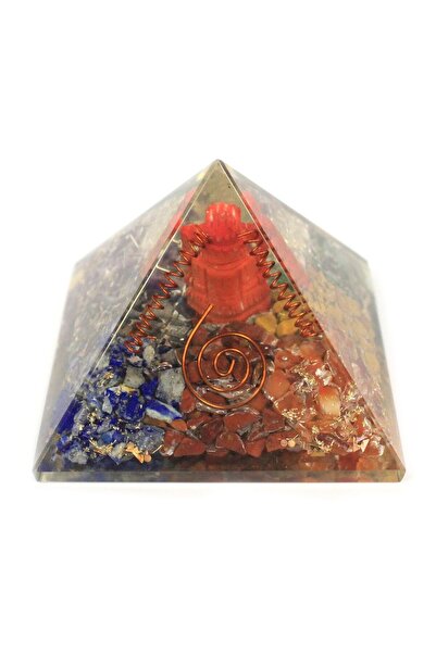 AW Gifts Large orgonite pyramid 70mm - Ganesh
