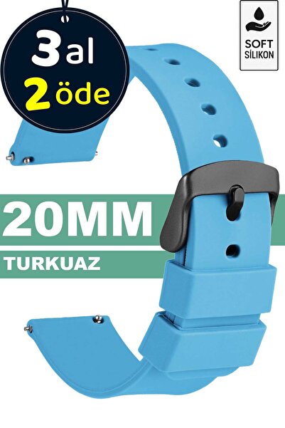 Trendburada Soft silicone watchband strap compatible with 20mm watches