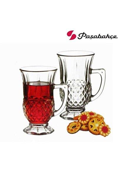 moontime alaçatı Şık 6'lı 160 cc Kulplu Çay Bardağı Seti, Modern ve Dayanıklı...