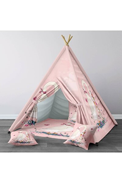 instababyrooms Çocuk Oyun Çadırı Kuğu ailesi Dijital Baskılı