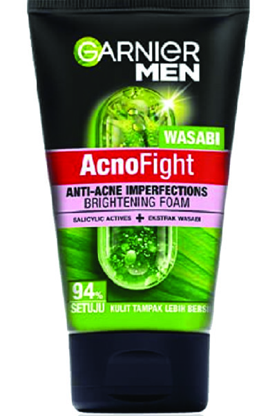 Garnier Men Acno Fight Wasabi Brightening Foam 100 ml