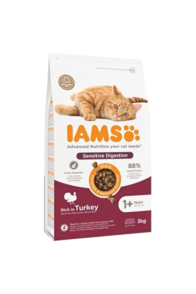 Iams HRANA USCATA PENTRU PISICI Sensitive Digestion Adult Turkey 3 KG
