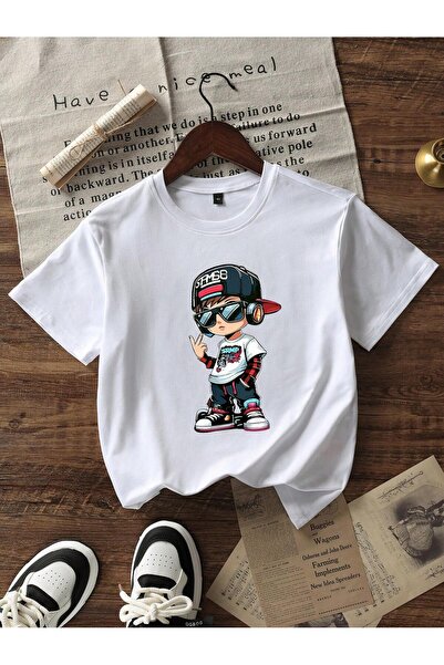 Velostra Boy's Oversized Comfortable Daily Use Combed Cotton T-Shirt