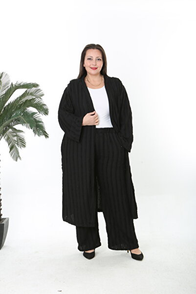 XL Modam طقم نسائي من الليكرا مقاس كبير (الجزء السفلي والعلوي)