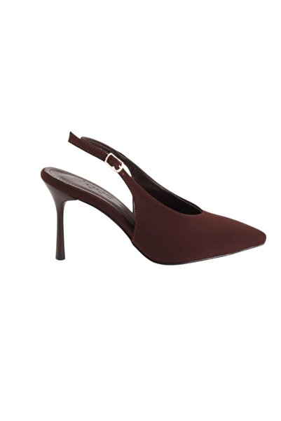 luuq shoes Helga Pointed Toe Open Back Stiletto Heel U Shoes