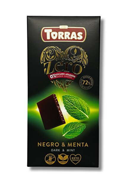 TORRAS Dark chocolate with 72% cocoa with mint, sugar-free and gluten-free - ...