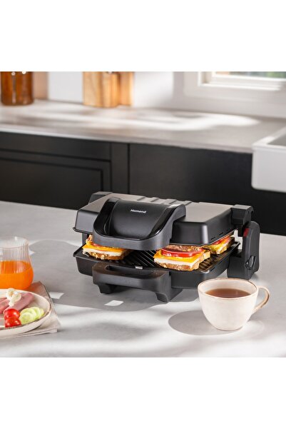 HOMEND توستبوستر 1352H 4 محمصة خبز باللون الأسود غير اللامع