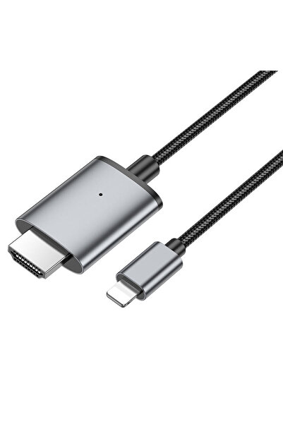 Hoco Adaptor HDMI UA27 cu conector tip Lightning, Gri