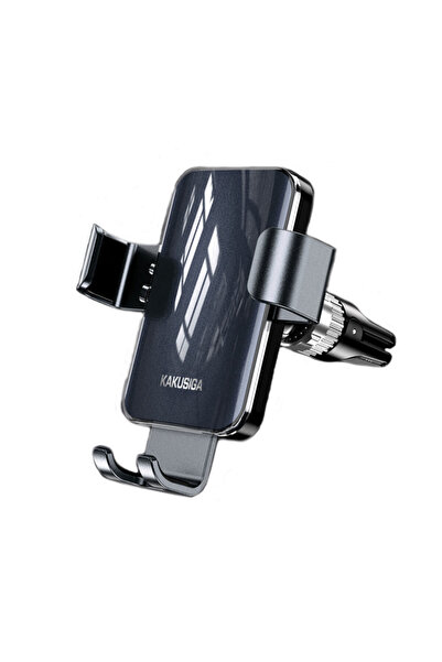 KAKU Kakusiga KSC-1496 Mechanical Gravity Lock Car Phone Holder, Black