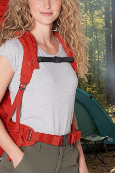 usin Black Adjustable School Computer Camping Travel Backpack Chest Straps Be...