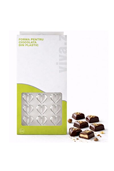 Top Ingrediente Chocolate Mold - Pralines - Hearts 21 Cavities - Plastic Mold
