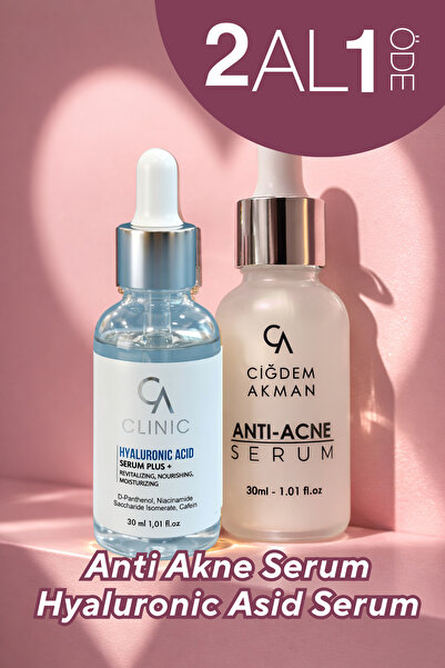 ÇİĞDEM AKMAN 2 Al 1 Öde Anti Akne + Hyaluronik Asit Serum | Karşıtı Gözenek S...