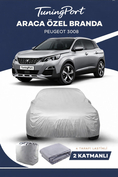 TuningPort Peugeot 3008 Uyumlu Lüks Kalite Oto Araba Brandası