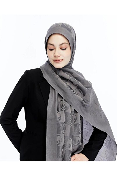 Valentino Orlandi Alia Şal - Yeni Dama Desenli - Gri