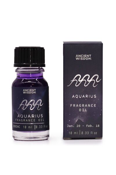 AW Gifts Zodiac perfume oil 10ml - AQUARIUS