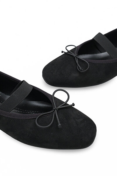 Riccon Γυναικείο Μπαλαρίνα 0012101 Μαύρο Σουέτ