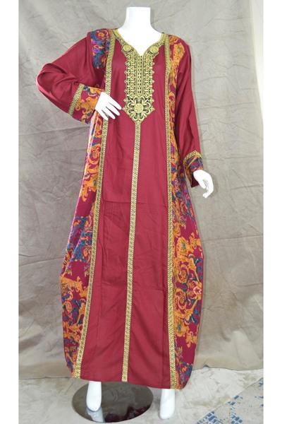 Zainah Women’s Jalabiya – Modest Long Dress with Embroidered Details | Perfec...