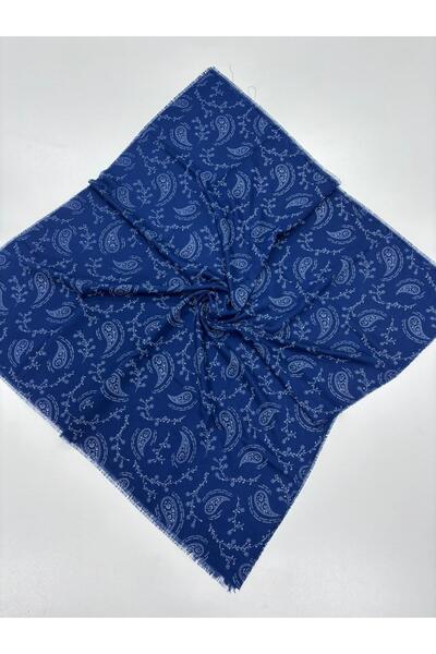 NİSA İPEK Desenli Flamlı Yazma Eşarp