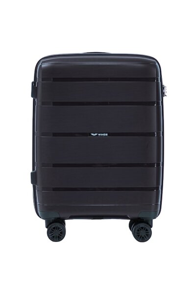 wings Cabin Suitcase S Polypropylene Black