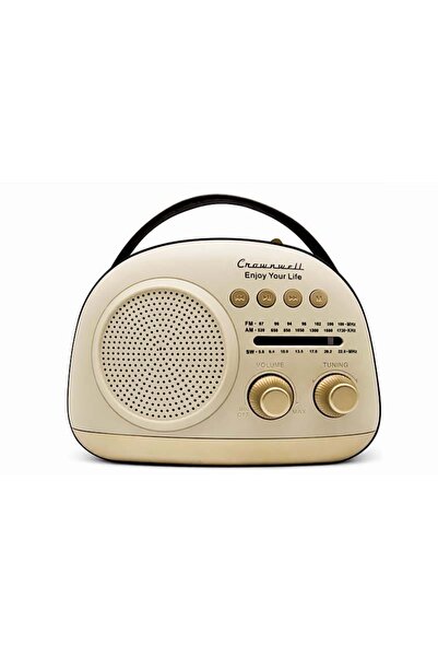 NETAVANTAJ Crownwell Taşınabilir Bluetooth Retro Radyo Arizona Serisi / Grey Gri
