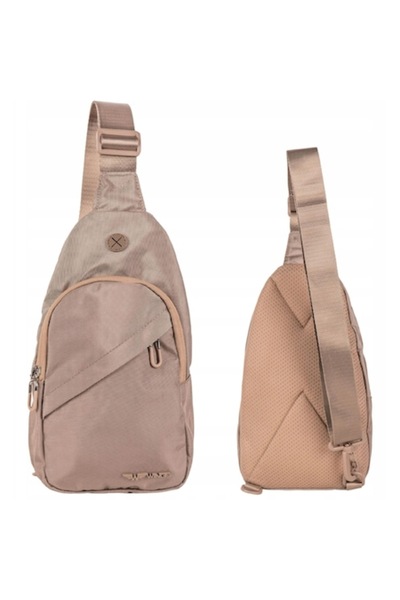 wings Mini Crossbody Backpack Beige