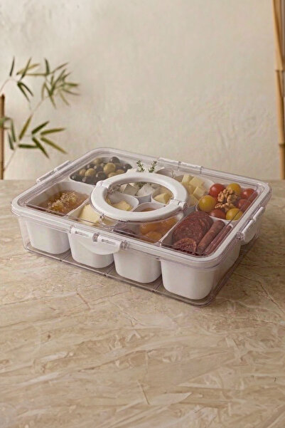 Kitchen Life Set de prezentare pentru micul dejun cu capac din silicon cu vid...