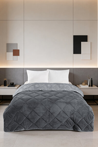 Pierre Cardin Wellsoft Çift Taraflı Yorgan Tek Kişilik Antrasit