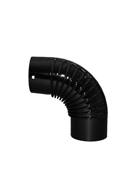 regata Stove Pipe Elbow 130 mm Black Enamelled Steel