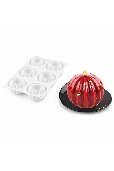 Top Ingrediente Silicone mold for mousse and entremet, Sfera Flunelata model ...