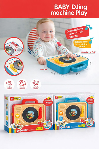 OEM Интерактивен DJ пулт със светлини и звуци, образователен музикален миксер...