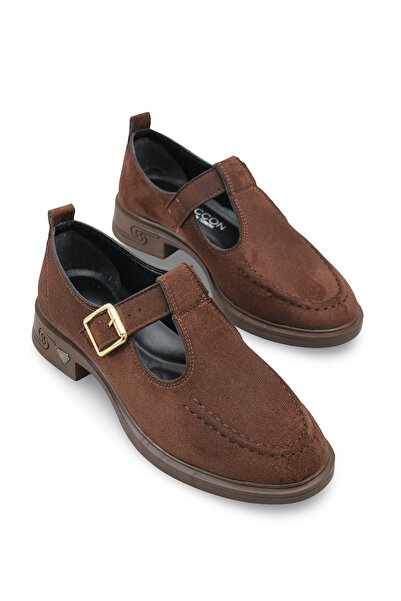 Riccon Women's Loafers 0012350 Brown Suede