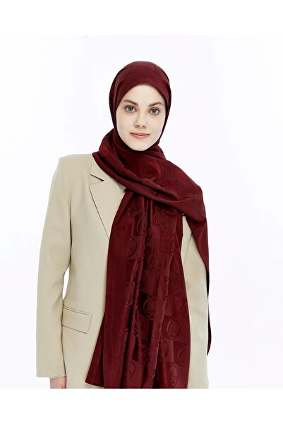 Valentino Orlandi Alia Shawl - New Dama Patterned - Burgundy