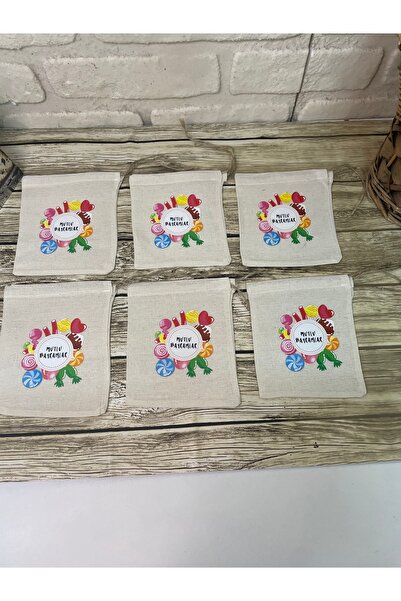 EGE DESIGN Bayram Harçlik Pouch 13 X 15 Dimensions Total 6 Pieces