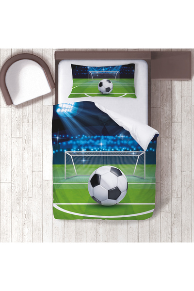 instababyrooms Children's Room Cotton Lu Duvet Cover Set Bed Sheet Sız Football
