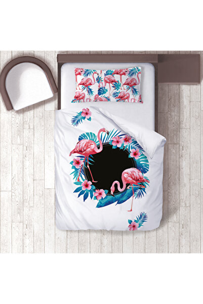 instababyrooms غرفة الأطفال قطن لوج طقم غطاء لحاف ملاءة سرير سيز فلامينغوس رق...