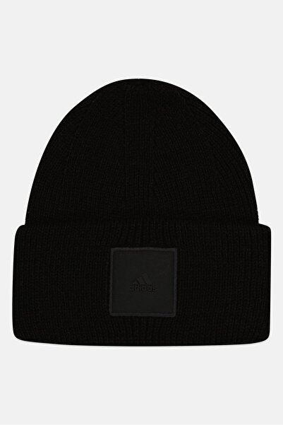 adidas Women Brand Logo Wid Cuff Beanie, Black