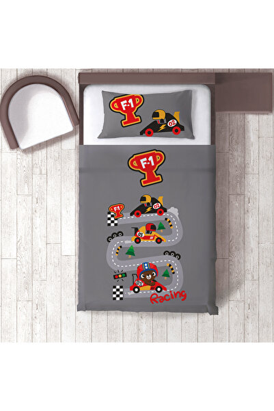instababyrooms Children's Room Cotton Lu Duvet Cover Set Bed Sheet Sız Go-Kar...
