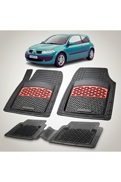 TEAMCAR Renault Megane II Coupe 2002-2009 Συμβατά πατάκια δαπέδου | Κόκκινα