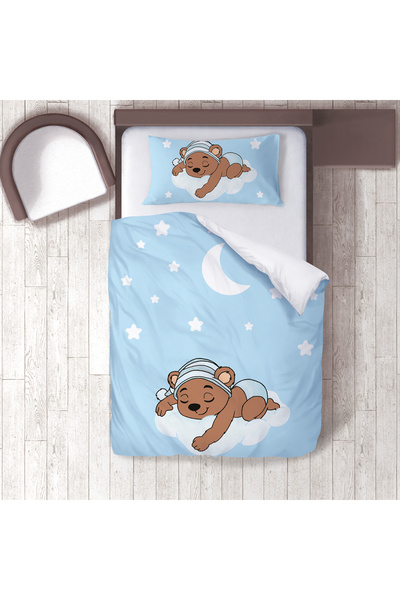 instababyrooms غرفة الأطفال قطن لون طقم غطاء لحاف ملاءة سرير سيز تيدي بير رقم...