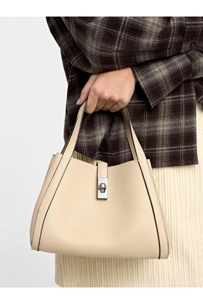 PARFOIS Kadın İç Cepli Tote Çanta